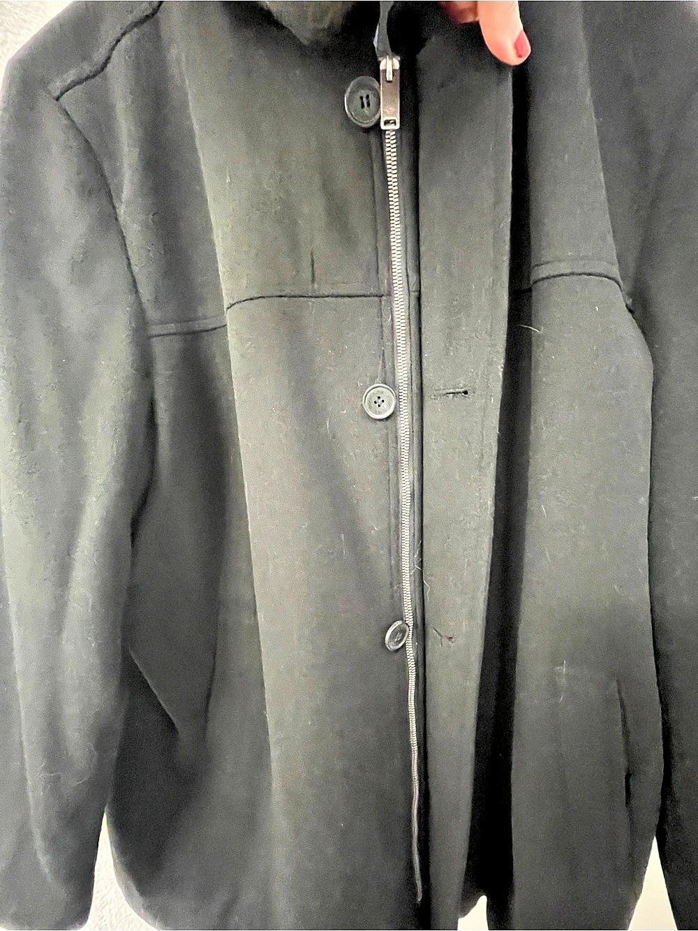 Men’s Dockers Wool Blend Coat Black XXL - Picture 5 of 9